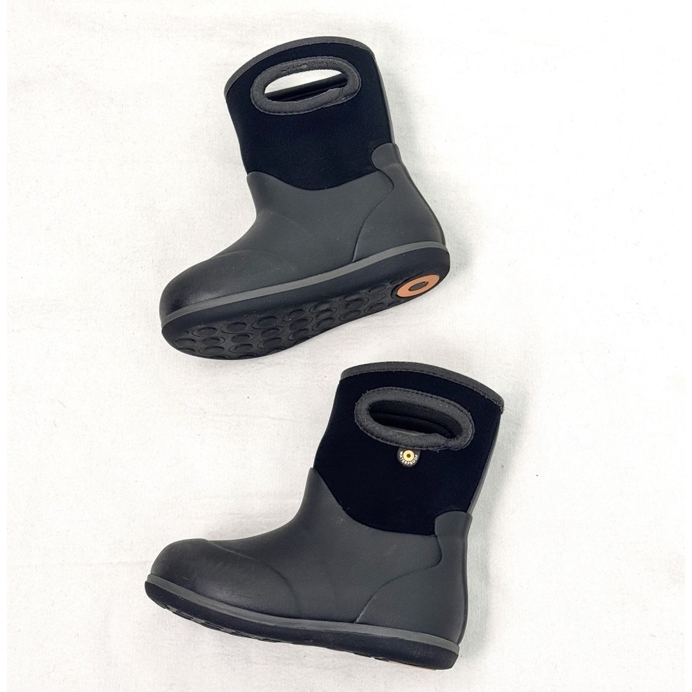 Bogs Baby Classic Solid Waterproof Outdoor Winter Boots Black Infants Size 8